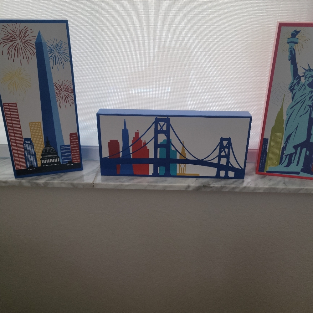 Set of 3 patriotic frames New